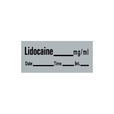 Pharmacy Label Barkley Anesthesia Label Lido