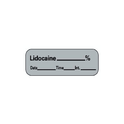 Pharmacy Label Barkley Anesthesia Label Lido
