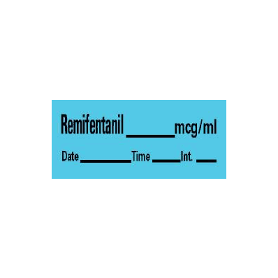 Pharmacy Label Barkley Anesthesia Label Remi