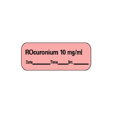 Pharmacy Label Barkley Anesthesia Label Rocu