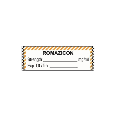 Pharmacy Label Identification Tape Romazicon