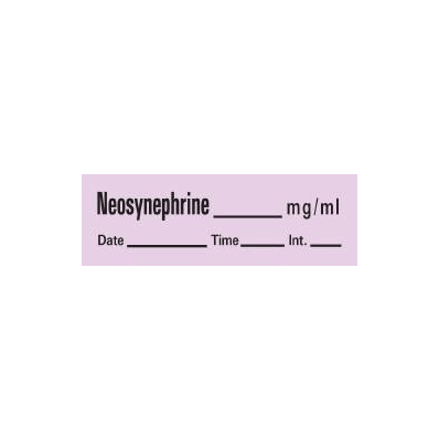 Pharmacy Label Timemed Anesthesia Label Neosy
