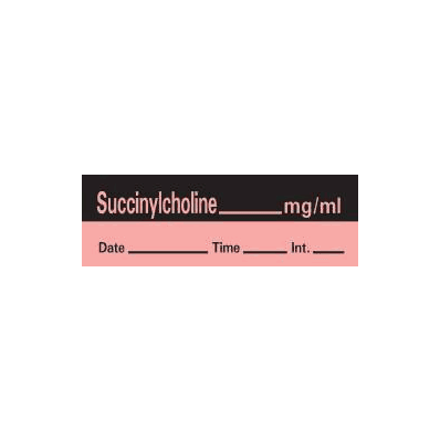 Pharmacy Label Timemed Anesthesia Label Succi