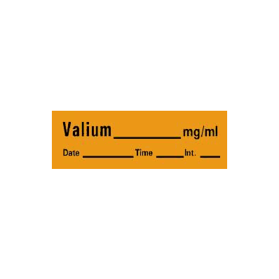 Pharmacy Label Timemed Anesthesia Label Valiu