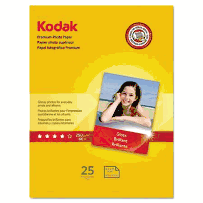 Photo Paper, Premium with 8 1/2 x 11 Glossy