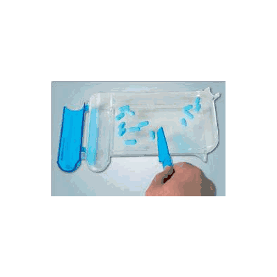 Pill Counting Tray Right-handed, Clear Plasti