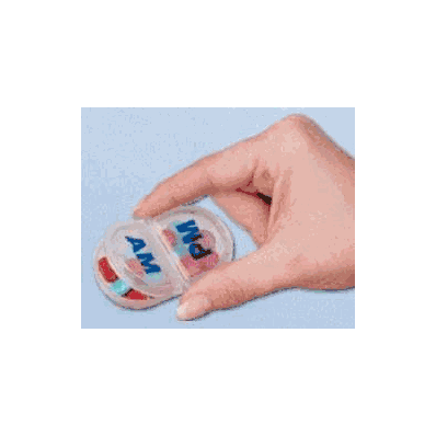 Pill Organizer AM/PM Reminder 6/pk