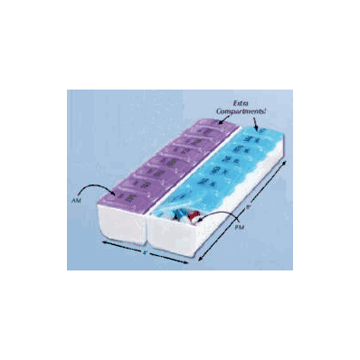 Pill Organizer Duets 7 Day - Reminder, Pill A