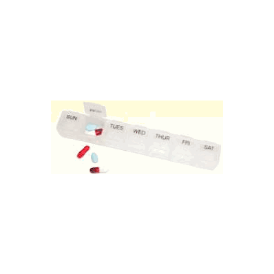 Pill Organizer Small 7 Day - Holder, Pill Med
