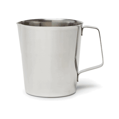 Pitcher, 4-3/4" x 5-1/4", 32 oz. Stainless Steel Graduated