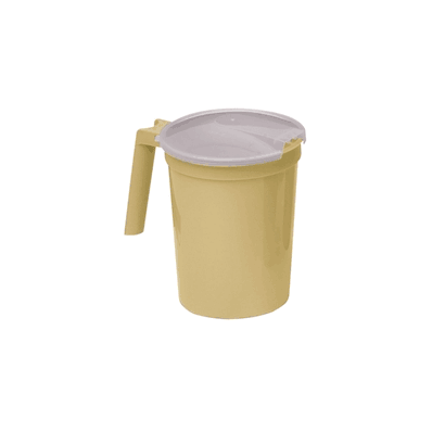 PITCHER HANDLE, W/LID, GOLD,