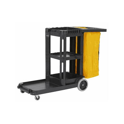 Plastic Janitor Carts - Cart, Janitor, Black,