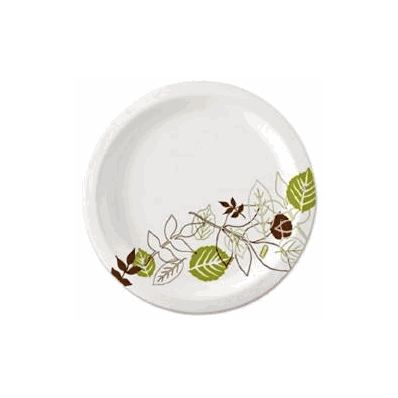 Plate Nature's Own Green Label White Disposa