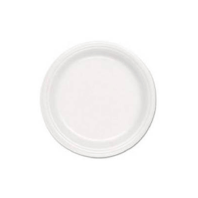Plate White Disposable Styrofoam - Plate, Foa