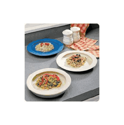 Plate With Inside Edge Off-white Reusable Pol
