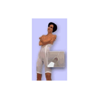 Platic Surgery Girdle Long Leg White X-large,