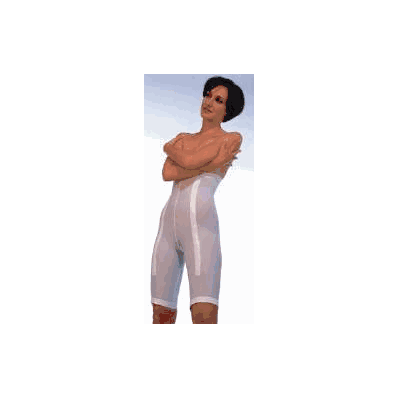 Platic Surgery Girdle Mid-thigh White X-large