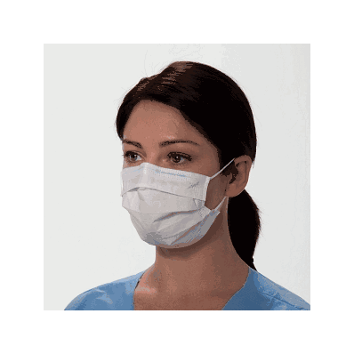 Pleated Procedure Mask W / Earloops By Kimber