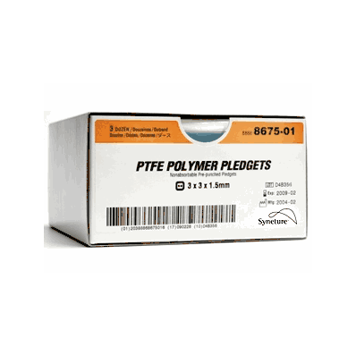 Pledget, 4.8 mm x 9.5 mm x 1.5 mm Firm Pre-Punched