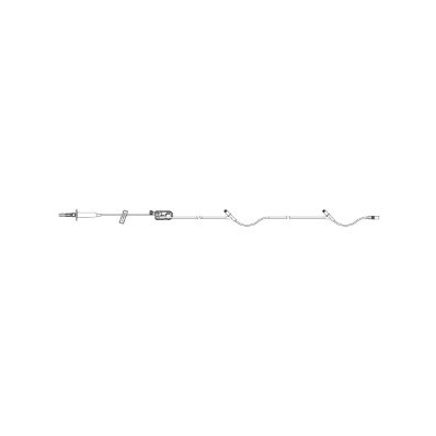 Plum Set, 104" Non-DEHP Tubing, 2 Clave ports