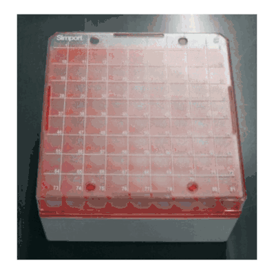 Polycarbonate box 3" with dividers(81-cell) (5.3x5.3x3.1 13.4x13.4x8 cm) EACH