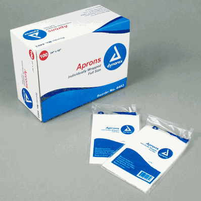 Polyethylene Apron 24x42 inches - 10/100/Cs -