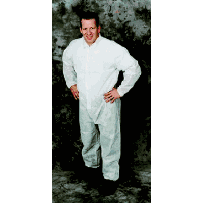 Polypropylene Coveralls with elastic cuffs &