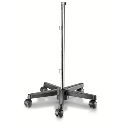 Portable Stand, Black, 5-Leg Base, Casters