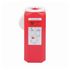 Sharps Container, 0.5 Gallon, 3-3/4" H X 4-1/2" W X 10" D, sold as 15/Case, Phlebotomy Style Free Standing Vertical Entry with Locking Lid, Red Base / White Lid by Post Medical SL200 <br><br><font color="red"><b>BACK TO THE PRODUCT TABLE, <a href="https://www.aaawholesalecompany.com/needles-and-syringes-sharps-collectors-phlebotomy-sharps-containers.html">CLICK HERE</a></b></font>