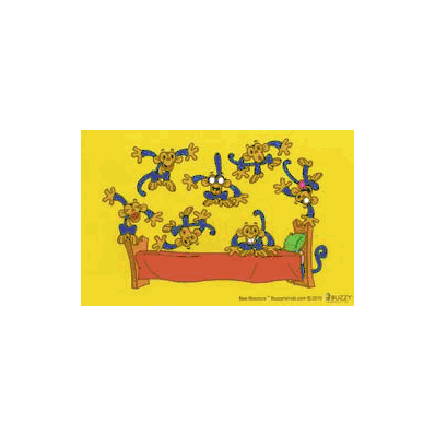 Poster Buzzy Bee-stractors Monkey - Poster,