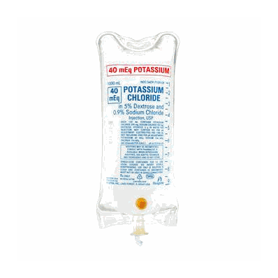 Potassium Chloride, 40 mEq / 1,000 mL