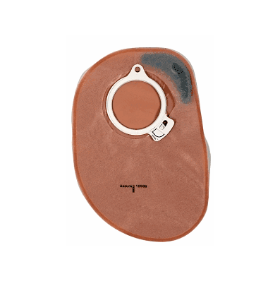 Pouch, Clsd, 8.5", 2pc, Opq, 1/2"-2", Red, Nd