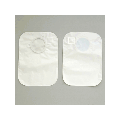 Pouch, Ctr Pnt Lk, Clsd, Beige, 2 1/4"Flange