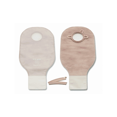Pouch, Drainable, New Image, 2pc, 2 1/4"Flng