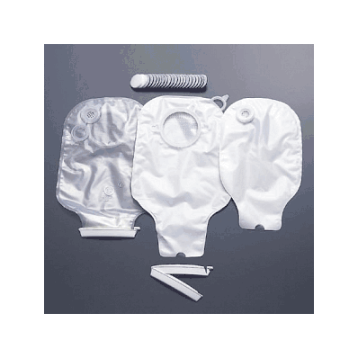 Pouch, Drnbl, 1-3/4"Flange W/Repl Fltr, Wht