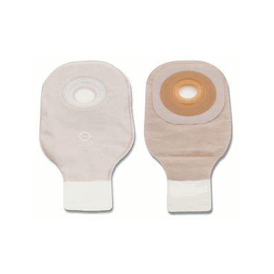 Pouch, Drnbl, Convx, 1pc, 1.5"Stoma W/Tape