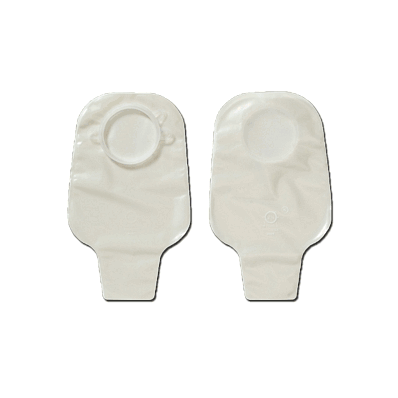 Pouch, Drnbl Cpl, 2 3/4"Flange, White, 2 Pc