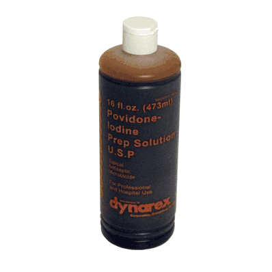 Povidone Iodine Prep Solution, 16 Oz - 24/Cs