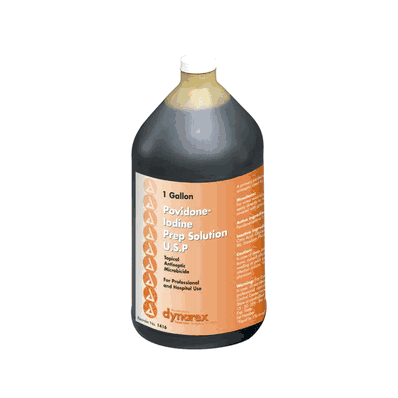 Povidone Iodine Prep Solution, Gallon - 4/Cs