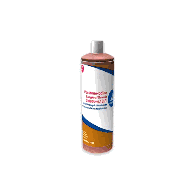 Povidone Scrub Solution, 16 Oz - 24/Cs - Dyna