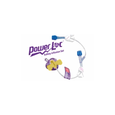 PowerLoc Power-Injectable Infusion Set, 20 Gauge x 1" with Y-Injection Site 