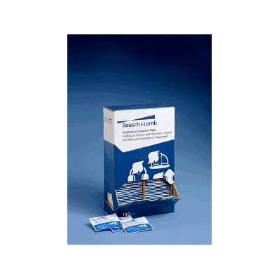 Pre-moistened Respirator Equipment Wipes by Bausch & Lomb #8595, 100/bx, 10 bxs/cs