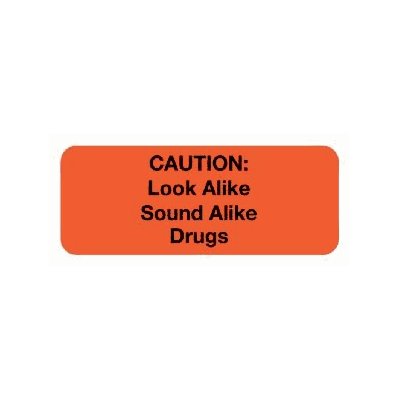 Pre-Printed Label, 320 Labels per roll, 1-5/8" x 3" Warning Label