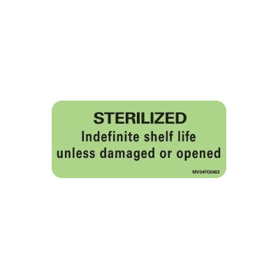 Pre-printed Label Barkley Sterilization Labe