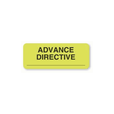 Pre-printed Label Informative Label Advance D