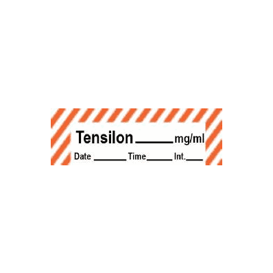 Pre-printed Label Timemed Drug Label Tensilon