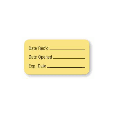 Pre-printed / Write-on Label Informative Labe