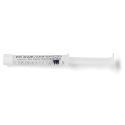 Prefilled Syringe, 2.5 mL in 3 mL Saline