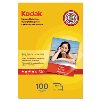 Premium Photo Paper, 4 x 6 with 8.5 mil Glo