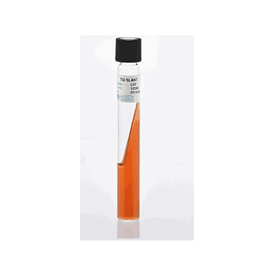 Prepared Media, 16 X 125 mm, 8 mL Slant Tube Format Triple Sugar Iron Agar